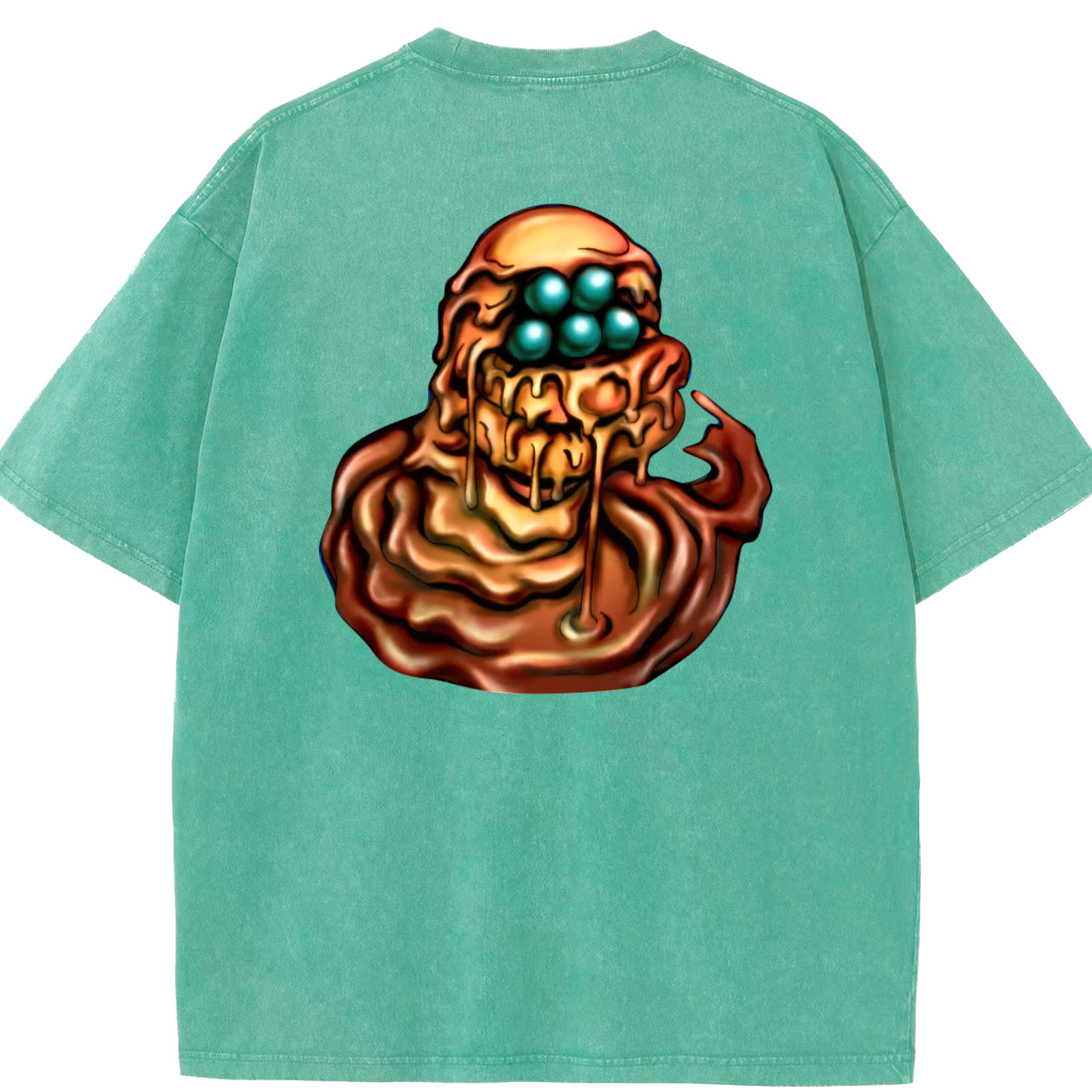 （画像用） 遊☆戯☆王 Yu-Gi-Oh! 綿100% ヴィンテージ風 半袖Tシャツ（背面プリント）